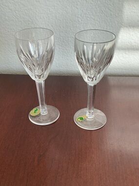 Waterford Crystal CARINA Liqueur  (Cordial) Glasses - Clear Stemware (Set of 2)
